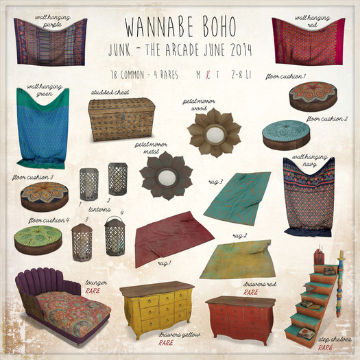 junk. wannabe boho. lantern. two.