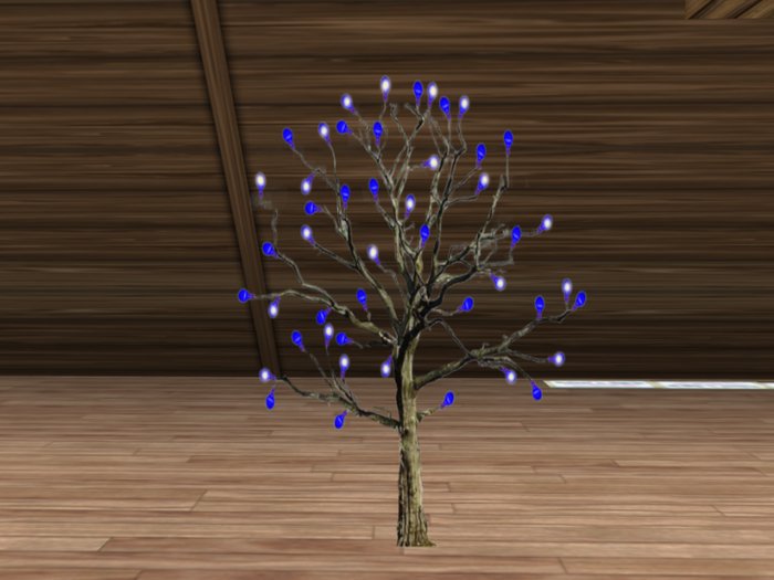 Christmas Twinkling Blue Tree