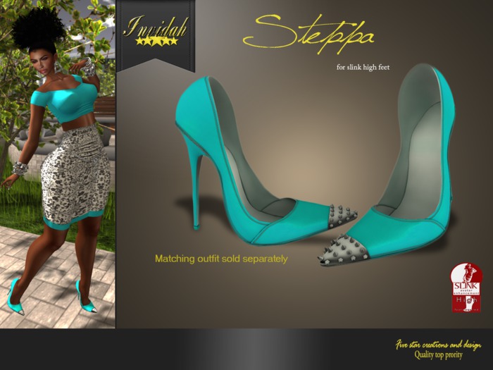 Invidah*Sanchia Outfit BLK/GOLD (Bagged WEAR or Rezz to unpack)