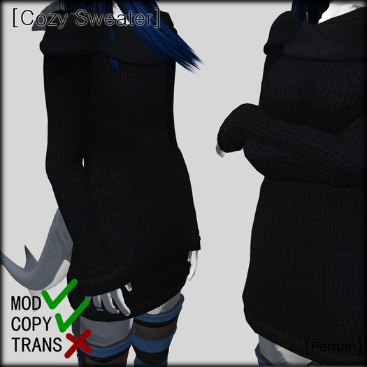 [Ferrum] Cozy Sweater Midnight