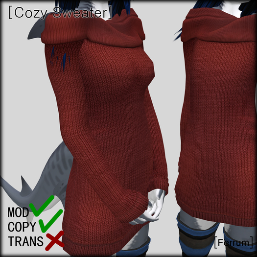 [Ferrum] Cozy Sweater Red