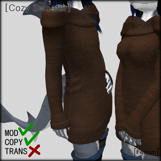 [Ferrum] Cozy Sweater Chocolate