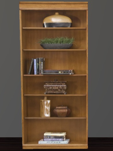Un-Needed Things Light Cherry Bookcase 1