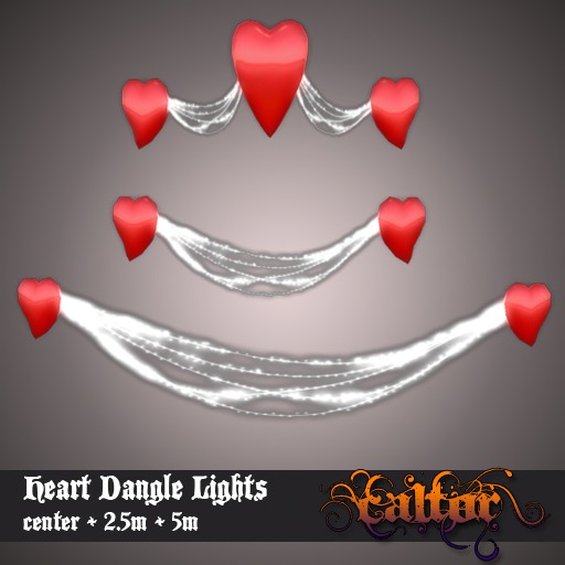 Heart Shape Dangle Lights