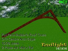 TDB008 - Full Perm Off-Centre Roof Truss Dk Wood