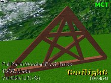 TDB004 - Full Perm Star Roof Truss Oak
