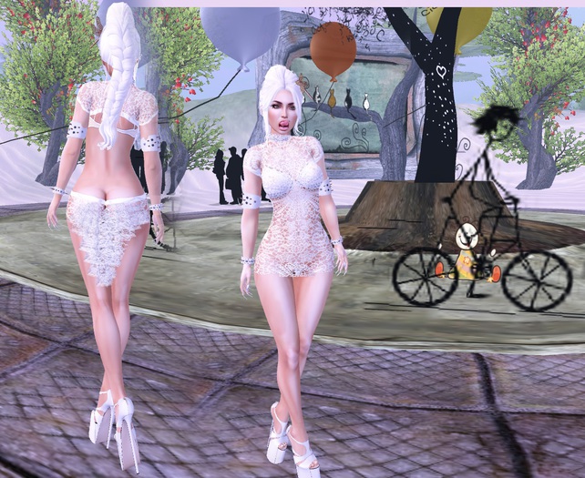 NEW White dress (sking. maitreya. TMP. Link. Slink. Lolas)