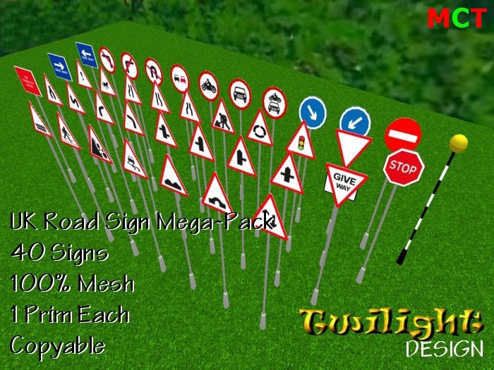 Twilight Design - TDM006 UK Road Signs MegaPack