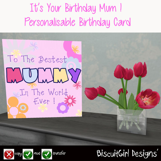 PERSONALISABLE CARD ~