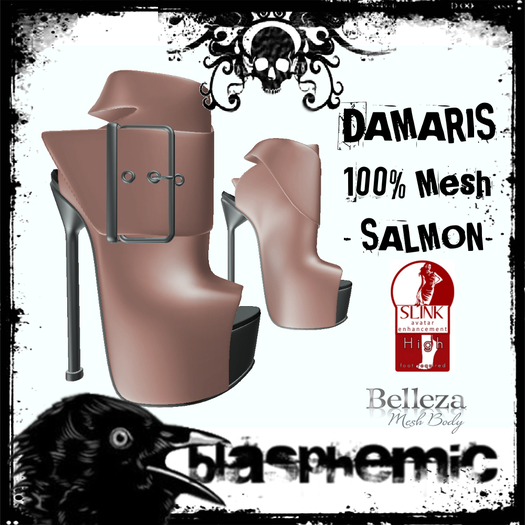 BLASPHEMIC - DAMARIS HEELS - SALMON