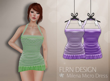 Milena Mini Polkadot Dress Lilac