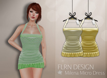Milena Mini Polkadot Dress Yellow