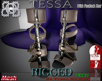 !!BHB!! TESSA HEELS RIGGED LIGHT BROWN SLINK (ADD)