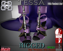 !!BHB!! TESSA HEELS RIGGED PURPLE SLINK (ADD)