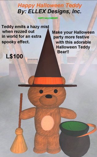 ELLEX Halloween Teddy