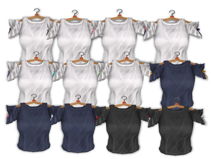 {amiable}Mesh Shoulder Frilled Bow Top_FAT PACK