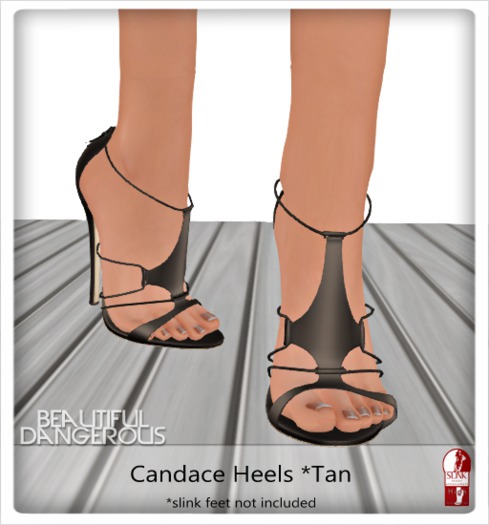 ! Beautiful Dangerous ! Candace Heels [Tan]