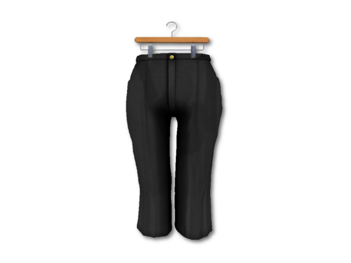 {amiable}Mesh Tuck Cropped Wide Pants_Black