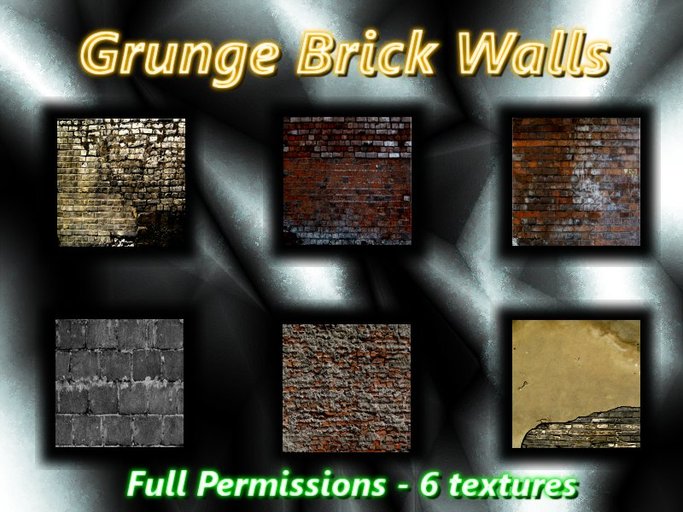 Grunge Brick Walls - Full Permissions