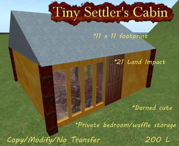 Tiny Settler's Cabin Sales Box