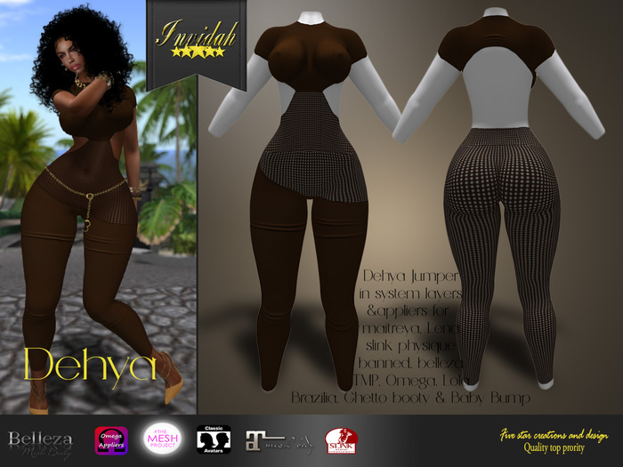 Invidah* Dehya Jumpsuit BROWN