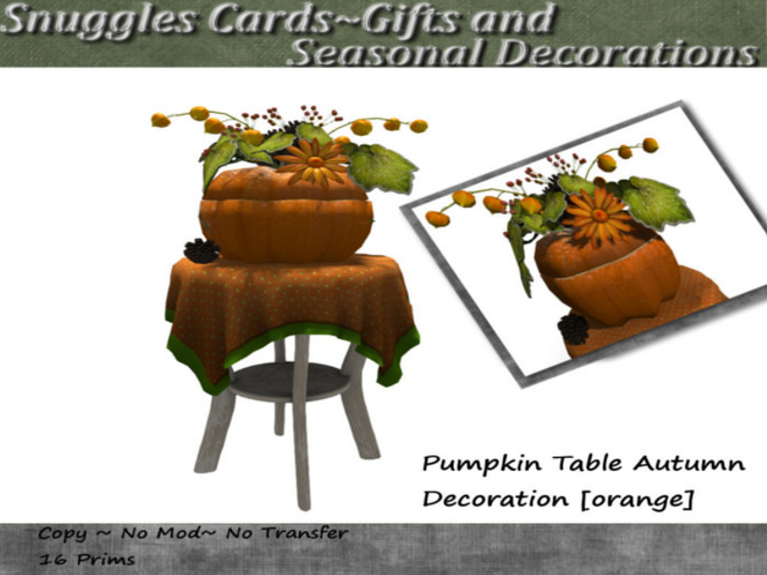 Pumpkin Table Autumn Decoration [orange]
