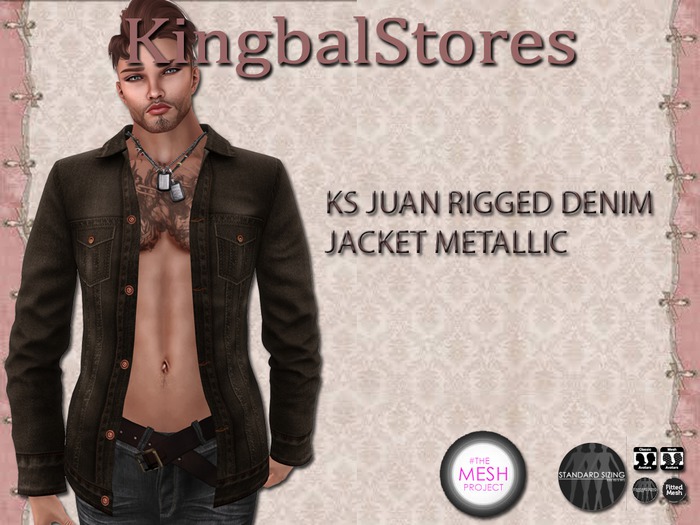 99 KS JUAN RIGGED DENIM JACKET SOLO METALLIC
