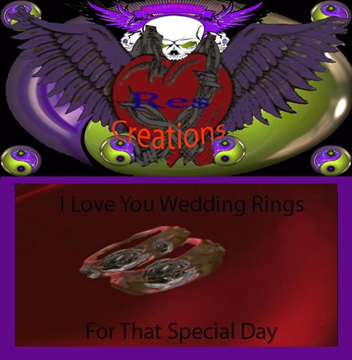 I Love You Wedding Rings