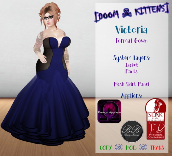 [DK] Victoria Gown Blue