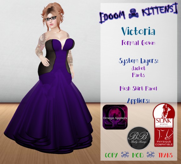 [DK] Victoria Gown Purple