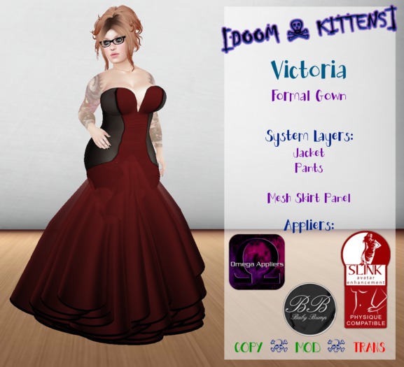 [DK] Victoria Gown Red