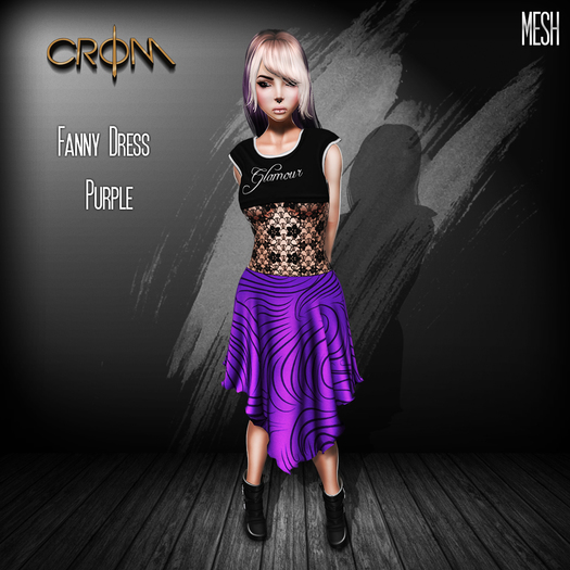 -CroM- Fanny Dress - Purple