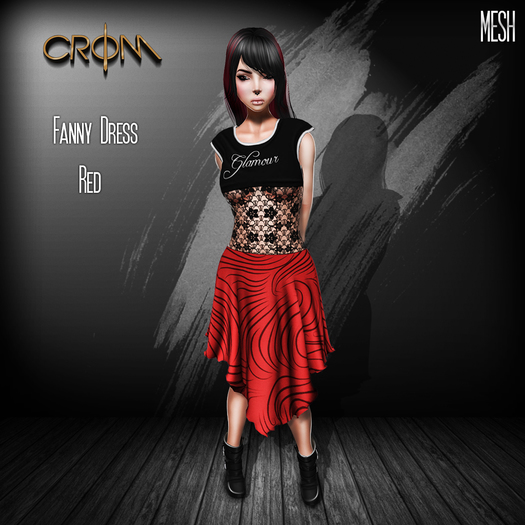 -CroM- Fanny Dress - Red