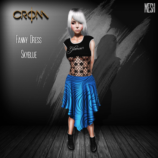 -CroM- Fanny Dress - Skyblue