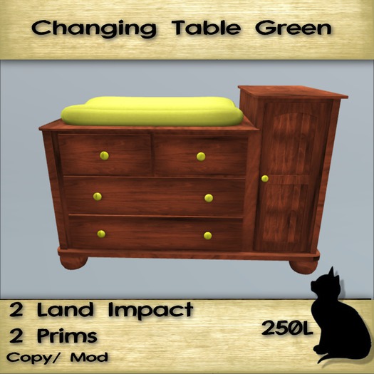 Green Changing Table (boxed)