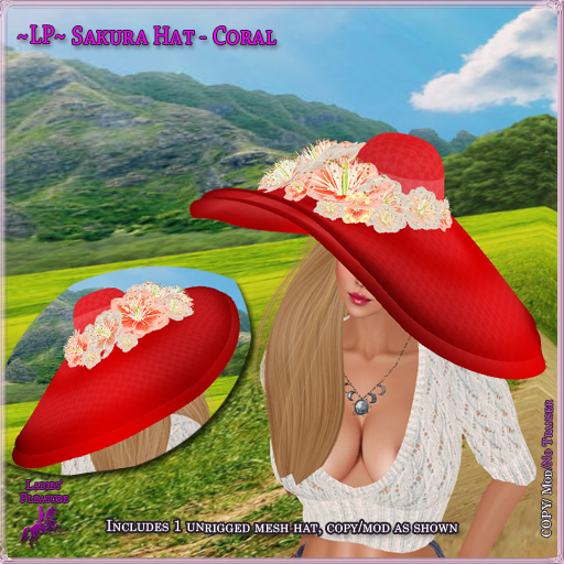 ~LP~ Sakura Hat Boxed Coral