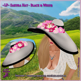 ~LP~ Sakura Hat Boxed Black / white