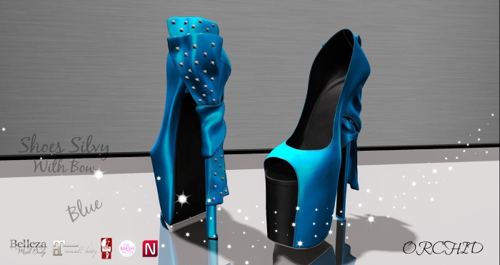 Shoes Silvy With Bow Blue