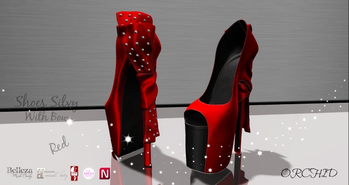 Shoes Silvy With Bow Red
