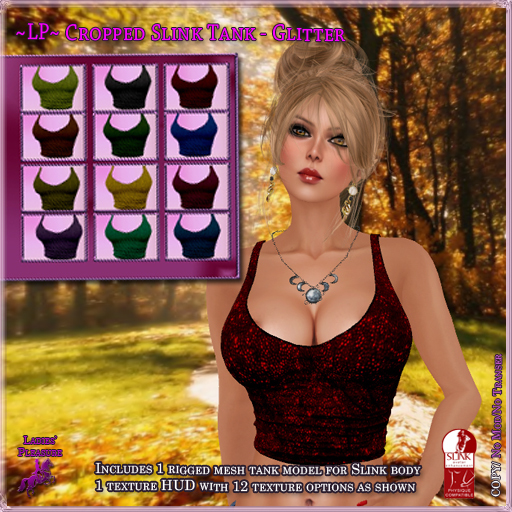 ~LP~ Cropped Tank Slink Physique (Boxed) Glitter