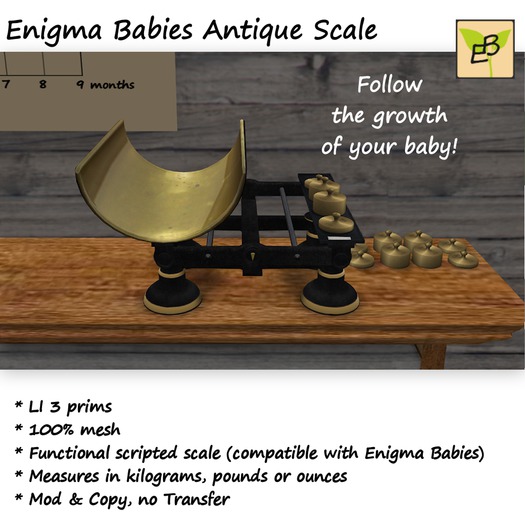 Enigma Babies Antique Scale