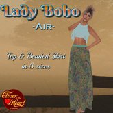 Lady Boho Skirt Set- Water ***