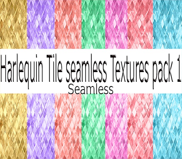 Harlequin Tile seamless Textures pack 1