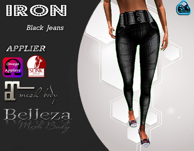 ::Iron:: Black Jeans