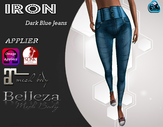::Iron:: Dark Blue Jeans