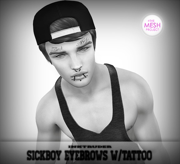 *InkTruder* Sickboy Eyebrows (TMP HEAD)