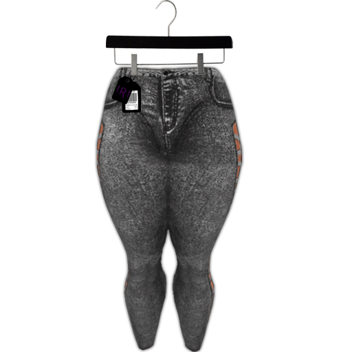 ! R ! Linked Denim Black