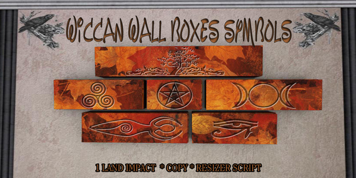 Wiccan Wall Boxes Symbols 