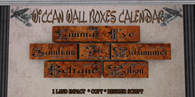 Wiccan Wall Boxes Calendar 