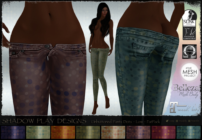 Unbuttoned Pants Dots - FatPack - Low 